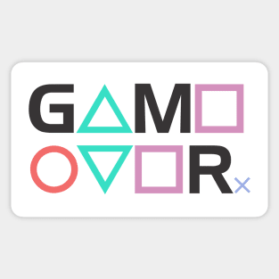 Game Over PS gamer Sticker